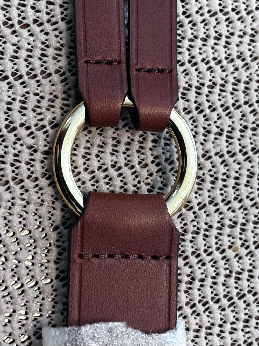 Lauren Ralph Lauren Tri-Strap Leather Belt Women’s Brown Size Small